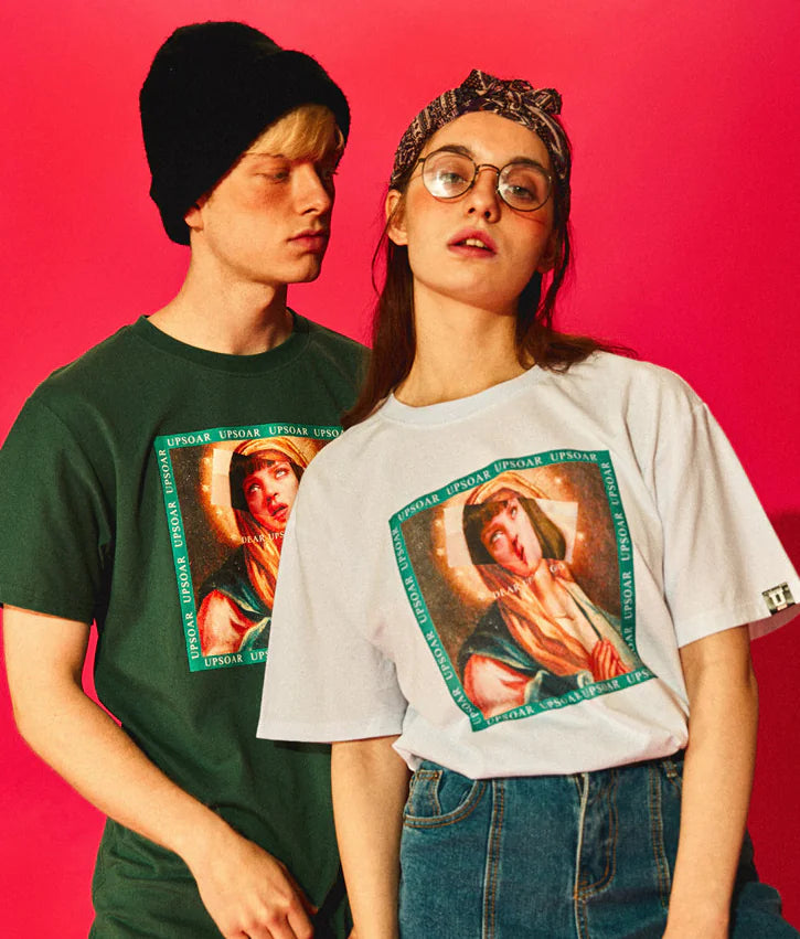 Hip Hop Graphic Couple T-Shirt Short Sleeve
