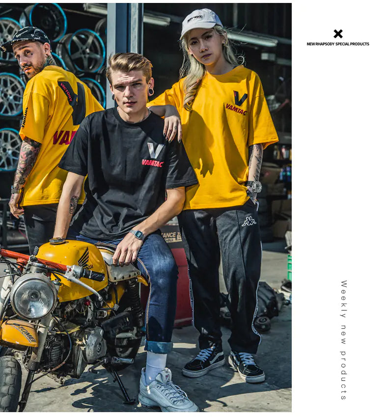 Hip Hop Short Sleeve Couple T-Shirt