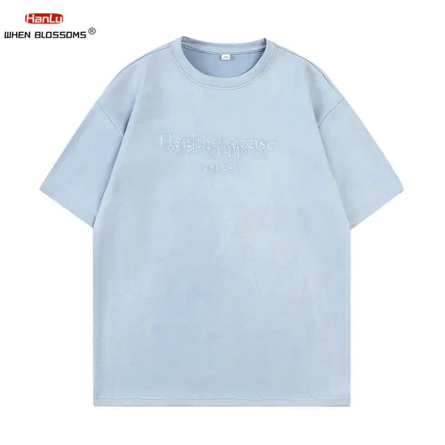 Unisex Short Sleeve Hip Hop Embroidered T-Shirt 2024