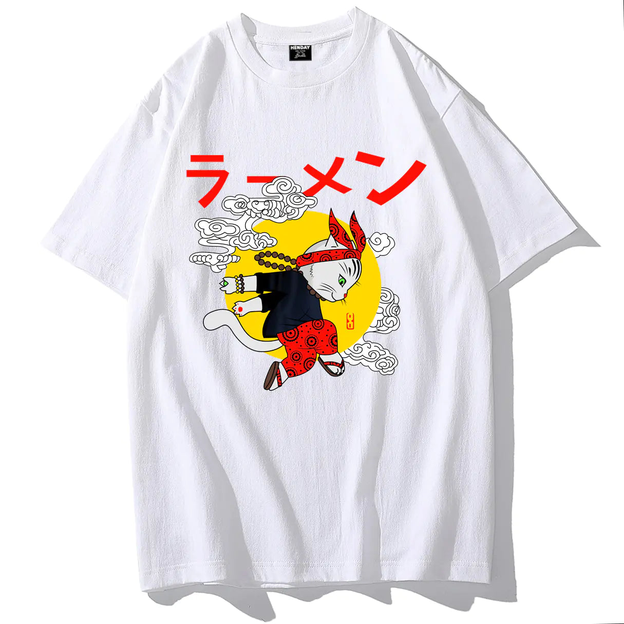 Men's Cotton Hip-Hop Graphic T-Shirt - Short Sleeve