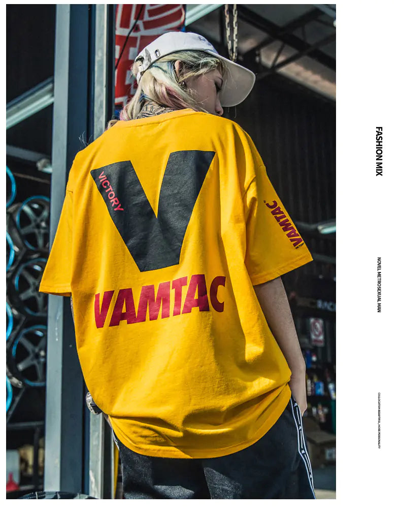 Hip Hop Short Sleeve Couple T-Shirt