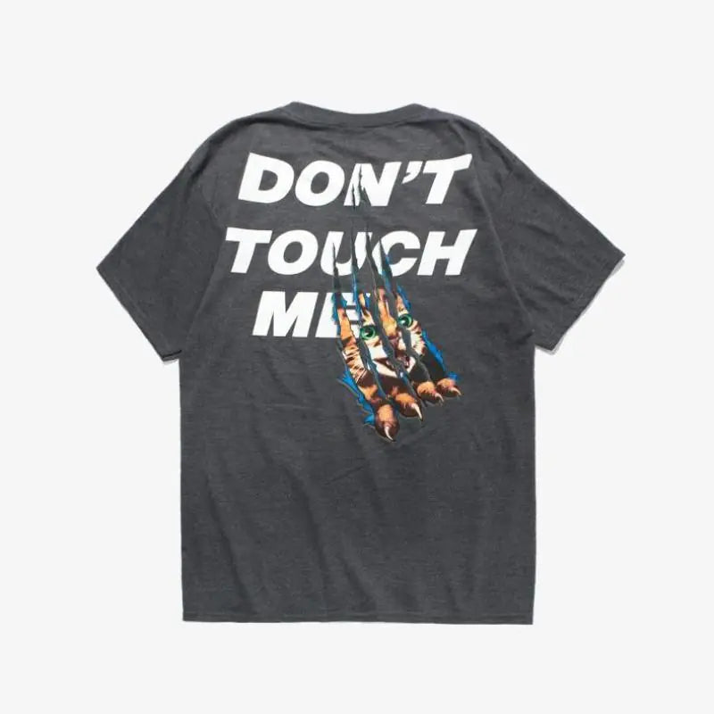 Hip-Hop Couple T-Shirt, Short Sleeve with Scratches