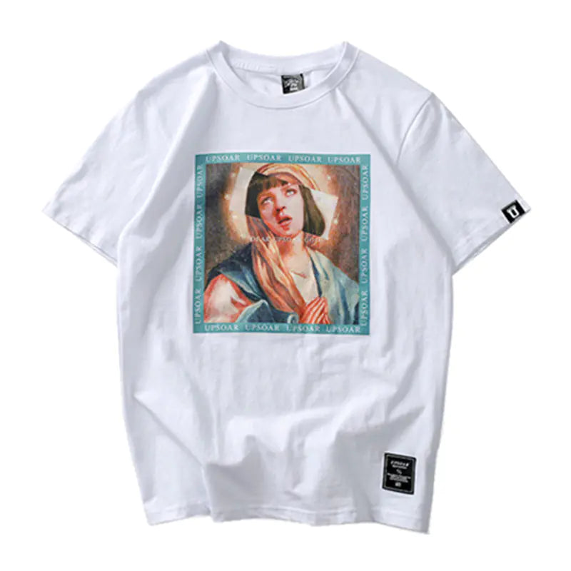 Hip Hop Graphic Couple T-Shirt Short Sleeve