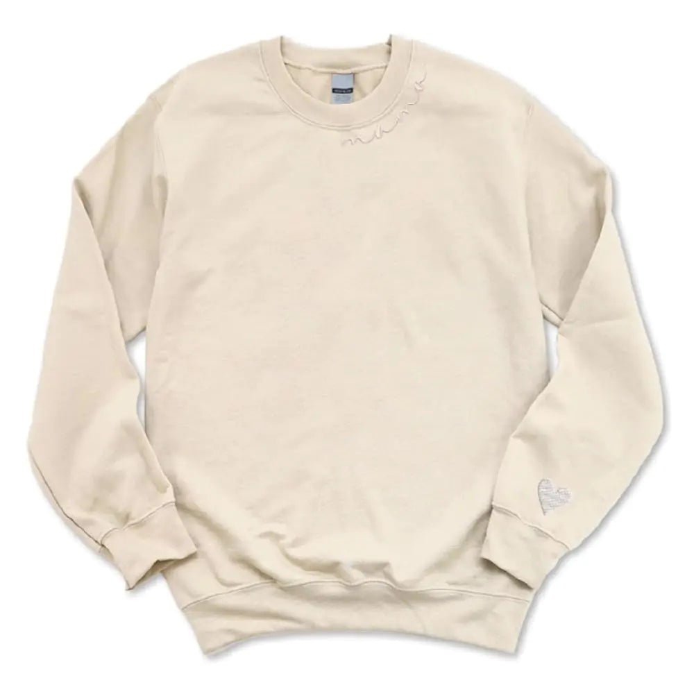 Mom's Special Day Embroidered Sweatshirt