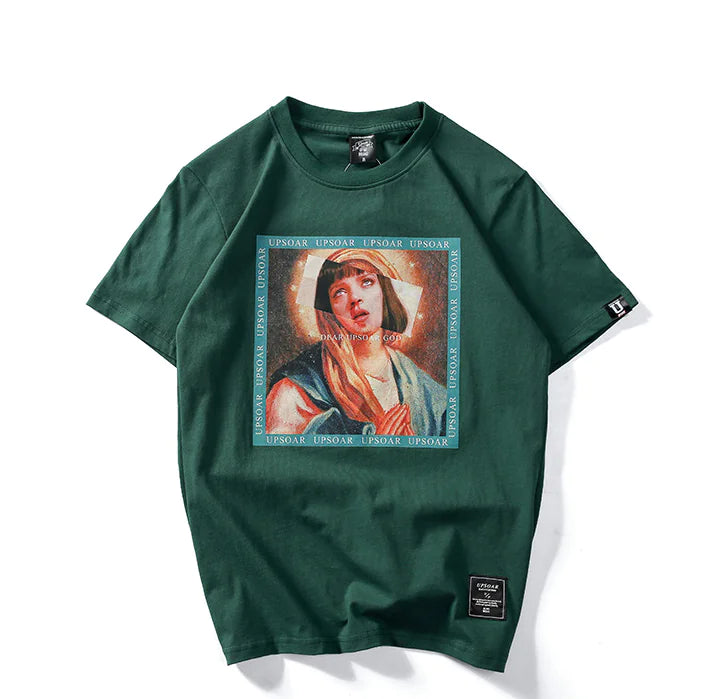 Hip Hop Graphic Couple T-Shirt Short Sleeve