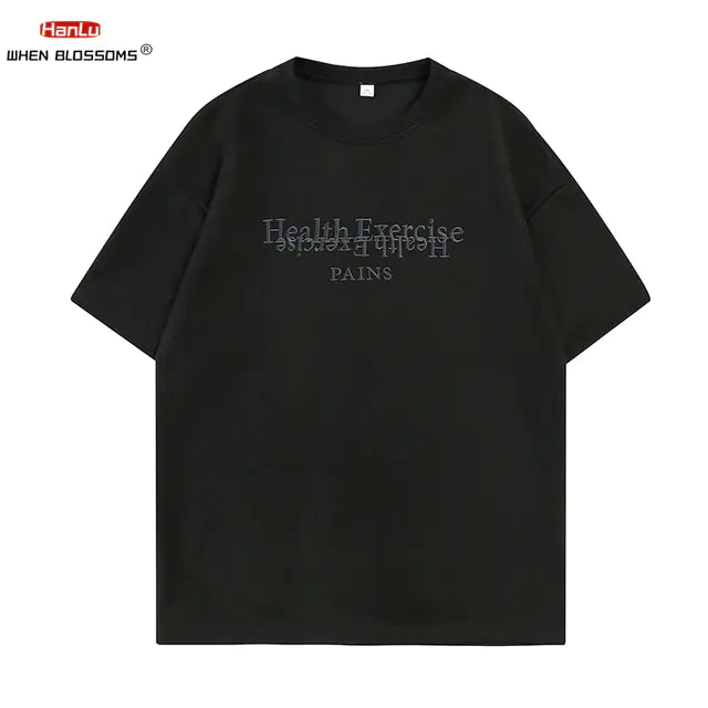 Unisex Short Sleeve Hip Hop Embroidered T-Shirt 2024